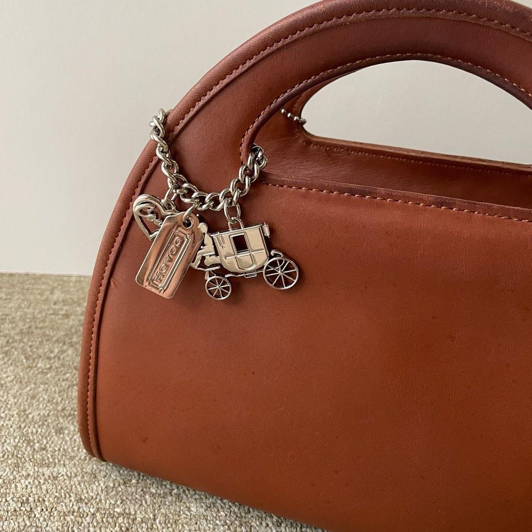 Coach Coated Canvas and Leather Horse and Carriage Bag Charm