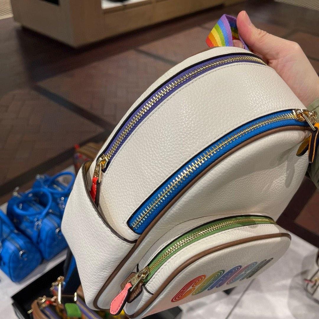 Rainbow backpack purse on sale