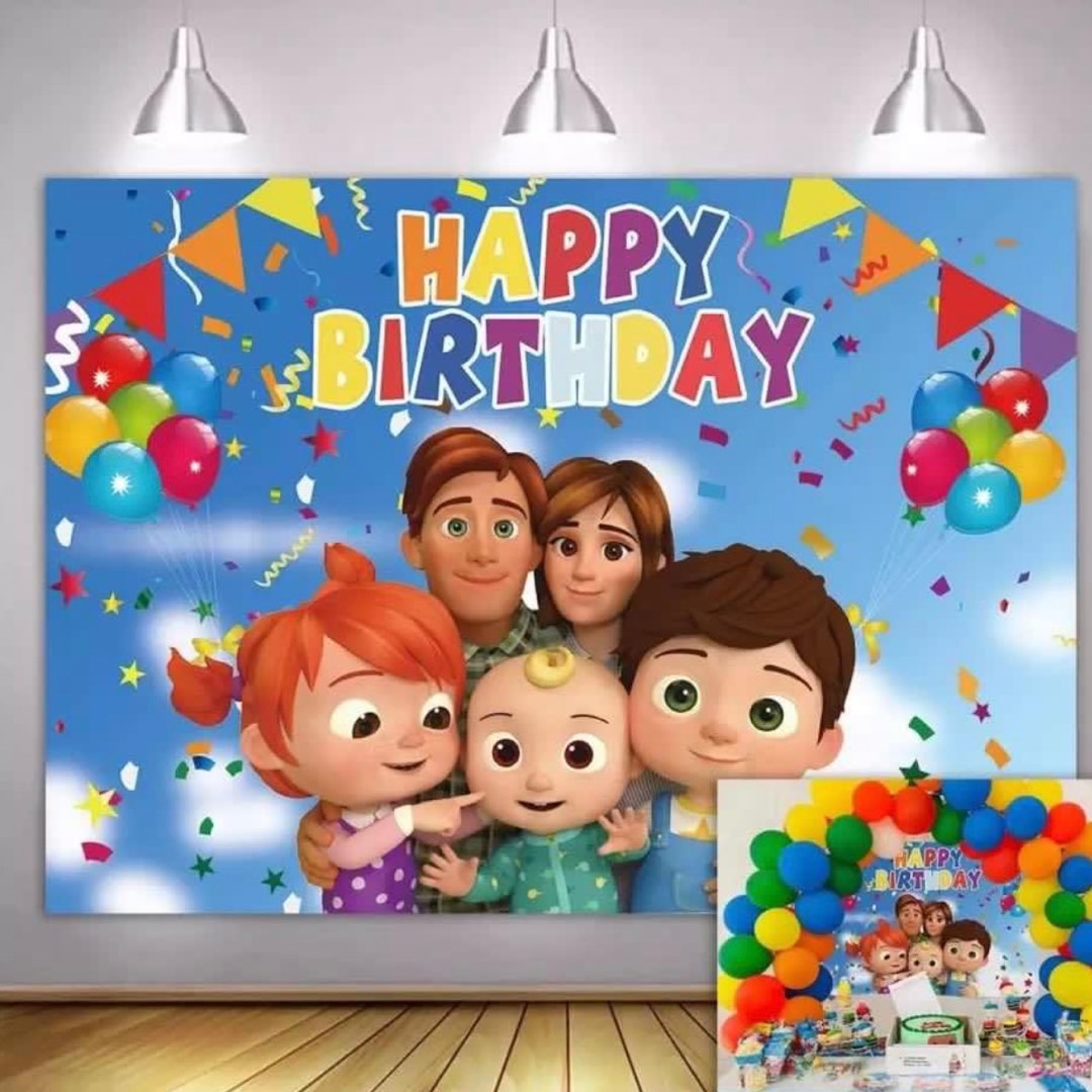 party supplies birthday banner backdrop/ party deco, Hobbies