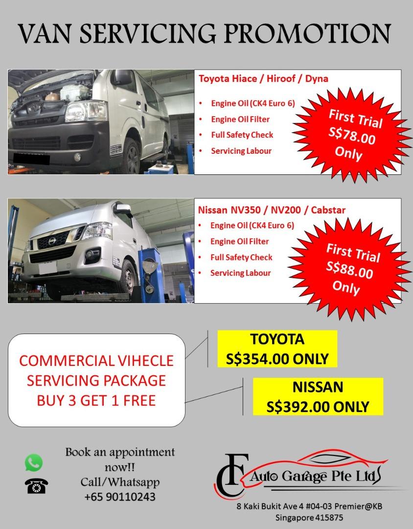 Commercial van servicing package, Car Accessories, Car