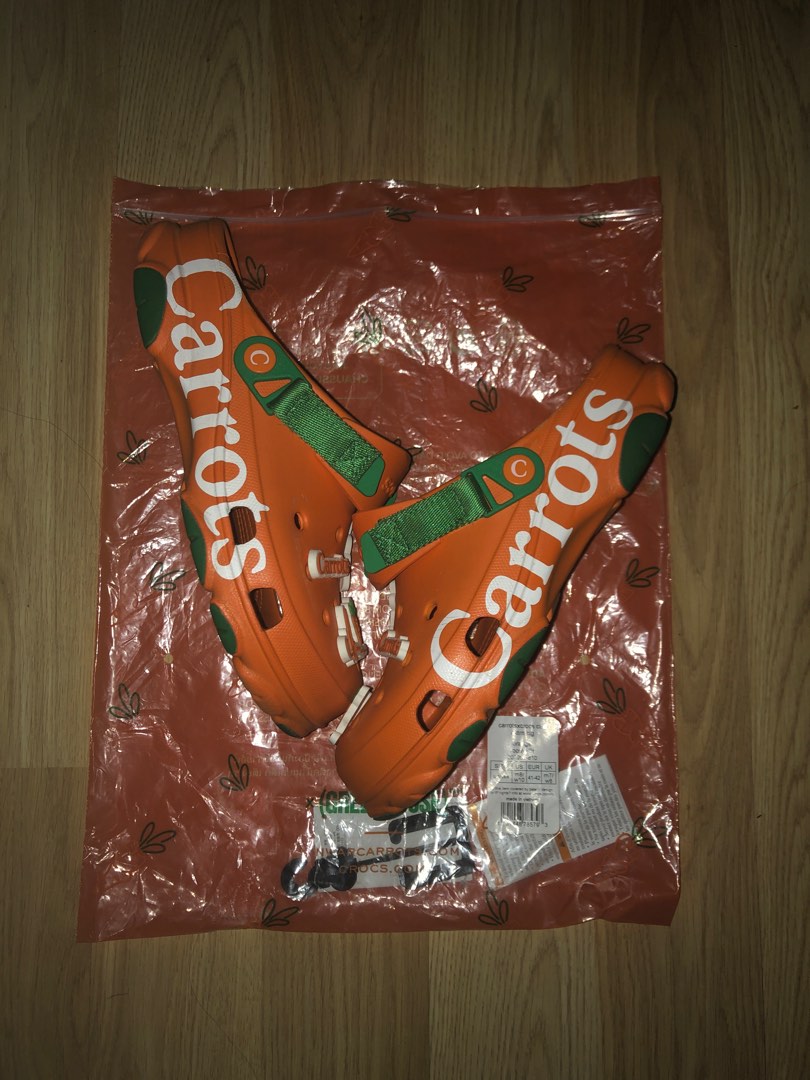 Crocs x Carrots collab, Men's Fashion, Footwear, Slippers & Slides on