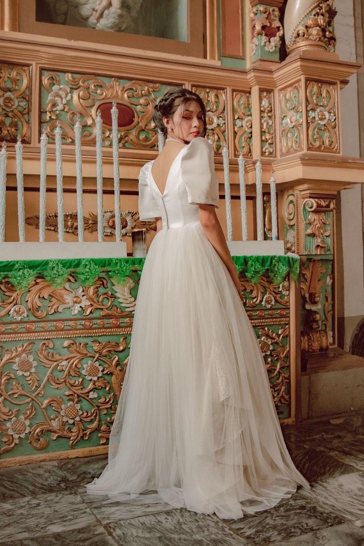 FOR SALE Custom made Filipiniana gown Women s Fashion Dresses Sets Evening dresses gowns on Carousell