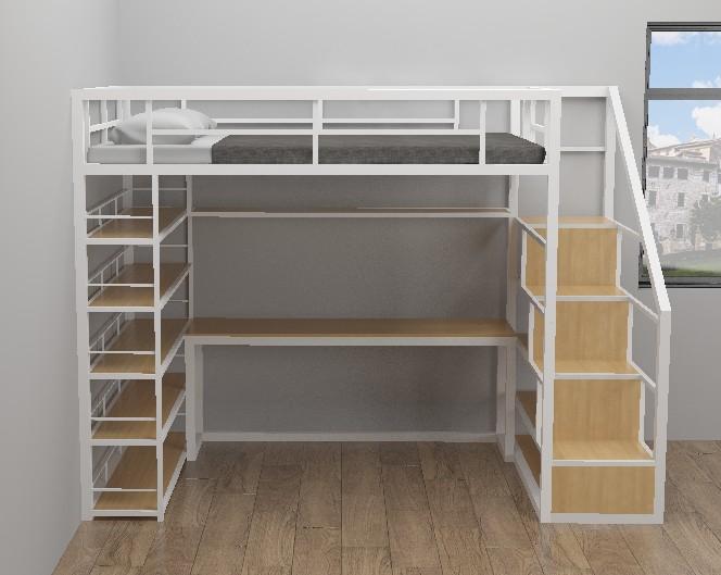 Customize loft bed single/super single/queen/king loft bed, Furniture