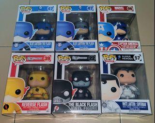 DC & Marvel Comics Flash, Superman & Captain America Funko Pop!