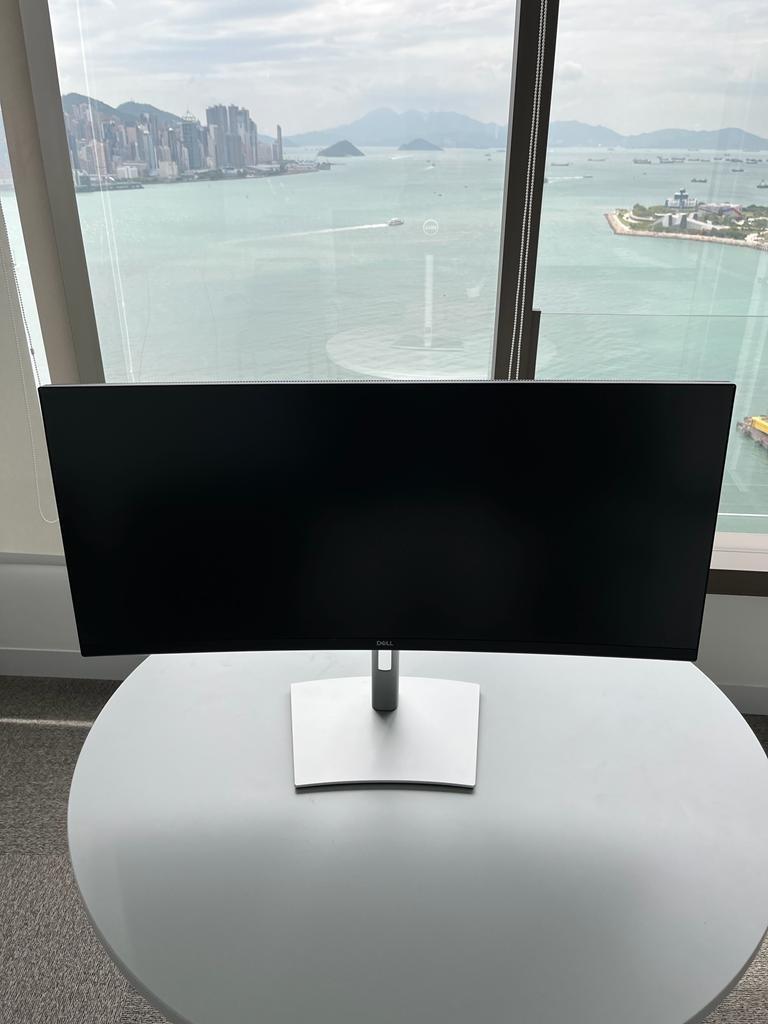 Dell P3421W Curved Monitor, 34 Zoll (86,5 Cm) UltraWide Mit USB-C – UHD-Auflösung, Schwarz