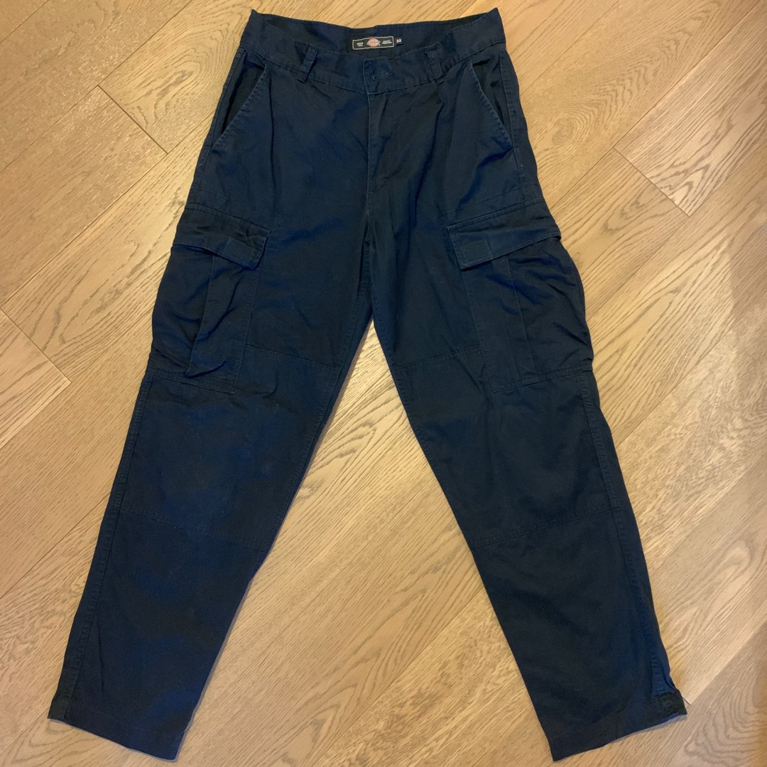 Dickies navy blue cargo pants, 男裝, 褲＆半截裙, 長褲 Carousell