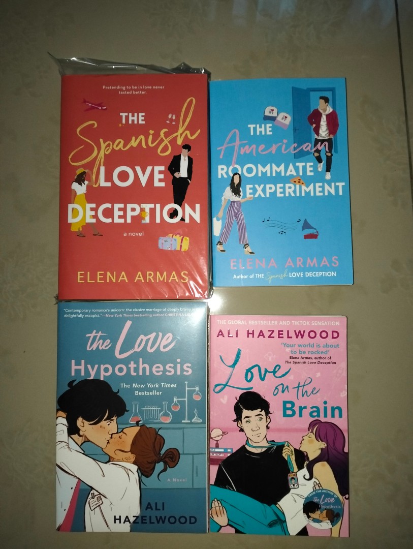 Elena armas ali hazelwood the love hypothesis the american roommate  experiment the spanish love deception love on the brain english novel  english book