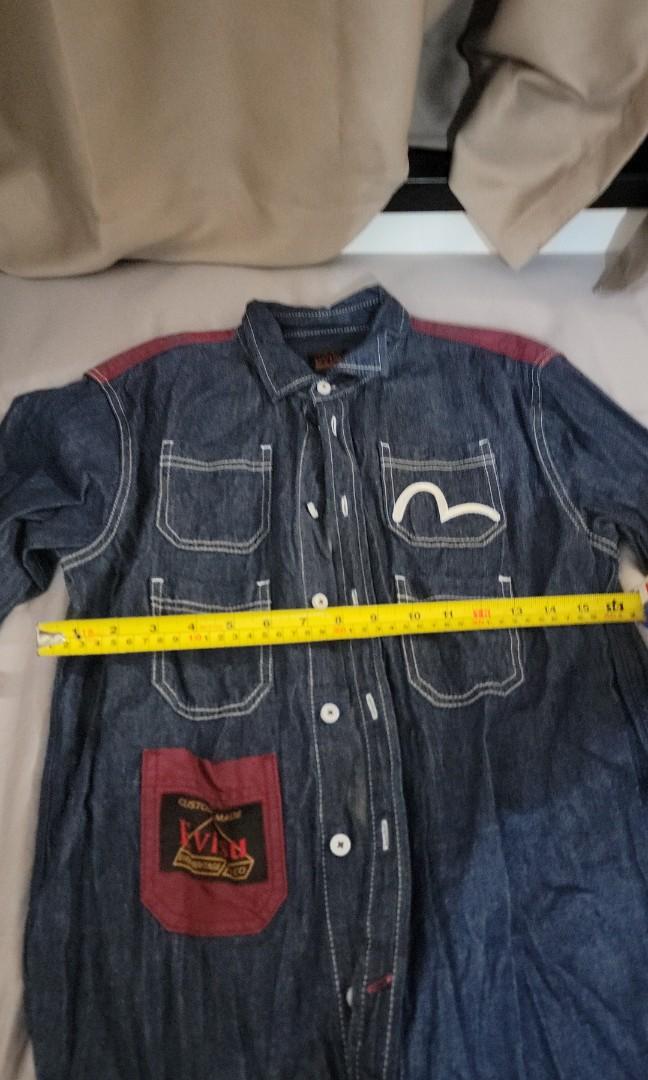 Evisu牛仔裇衫 （分類：T-shirt、恤衫、有領衫）位於 Hong Kong。 由 flycar2004 提交（商品編號 1187403274，圖片 5）。簡介： Evisu牛仔裇衫，M size，修身型，極小著一直長放衣櫃，可面交或順豐到付。