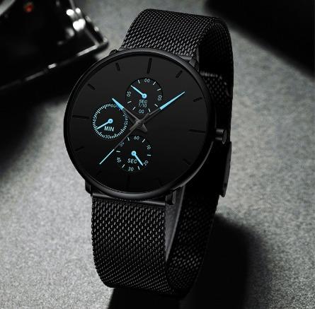Mens black clearance luxury watches