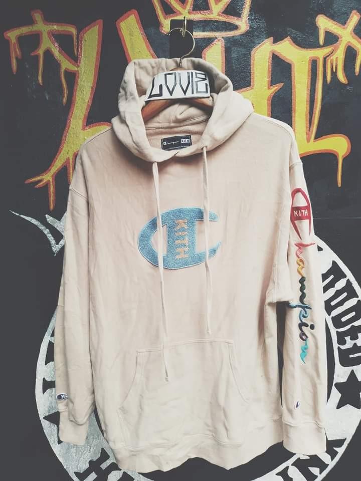 For Sale KITH X CHAMPION COLLABORATION Fullover Hoodie Largre On Tag Prestine Condition Pm Dm