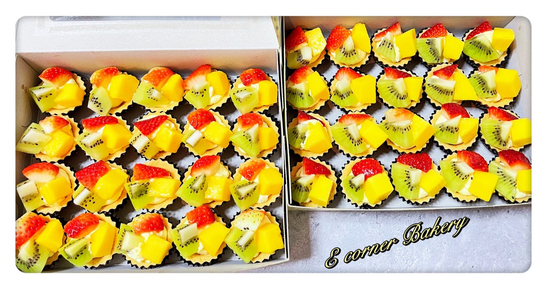 Fresh fruit tarts, Food & Drinks, Homemade Bakes on Carousell