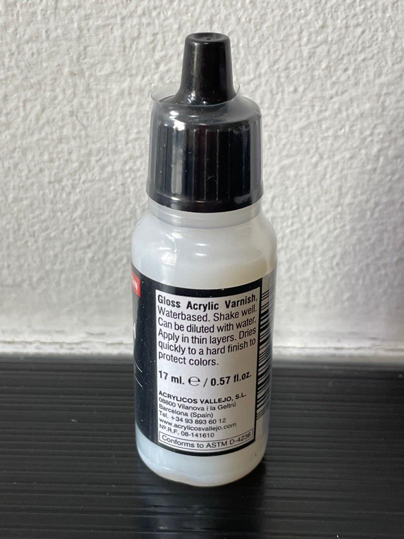 Vallejo Acrylic Paint, Gloss Varnish, Hobbies & Toys, Stationery