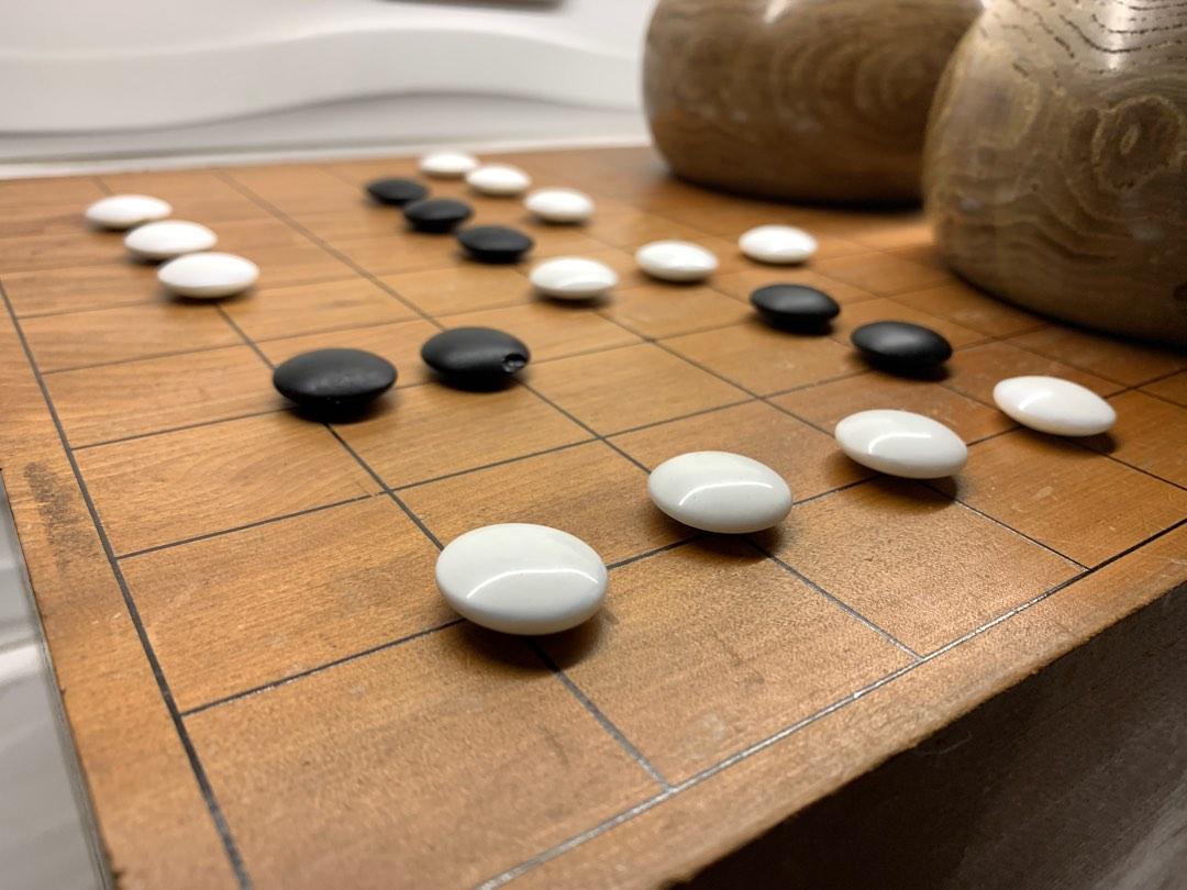 Go Board Game Set Wooden Go Board Game Heavy Duty / Solid Wood