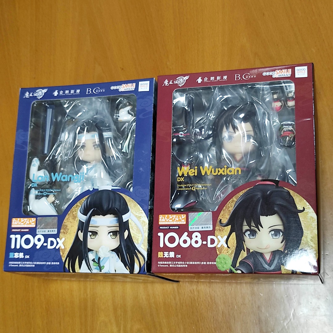 全新GSC good smile nendoroid BL漫畫小說魔道祖師黏土人藍忘機魏無羨