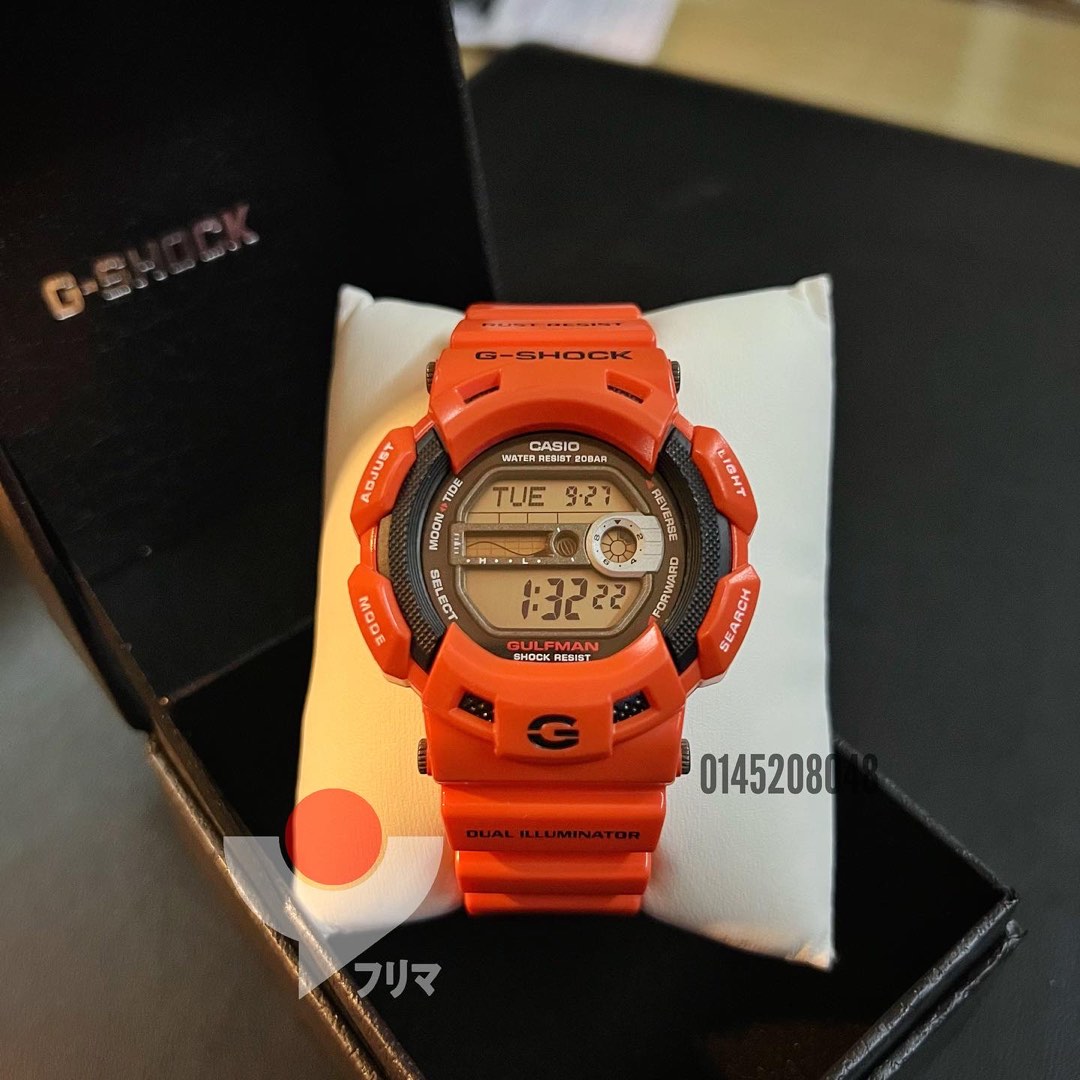 G shock gulfman best sale orange