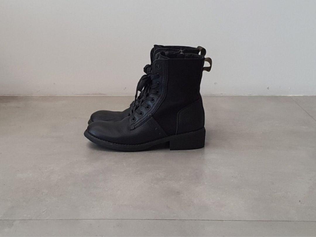 G Star military lace up boots with zip Women s Fashion Footwear