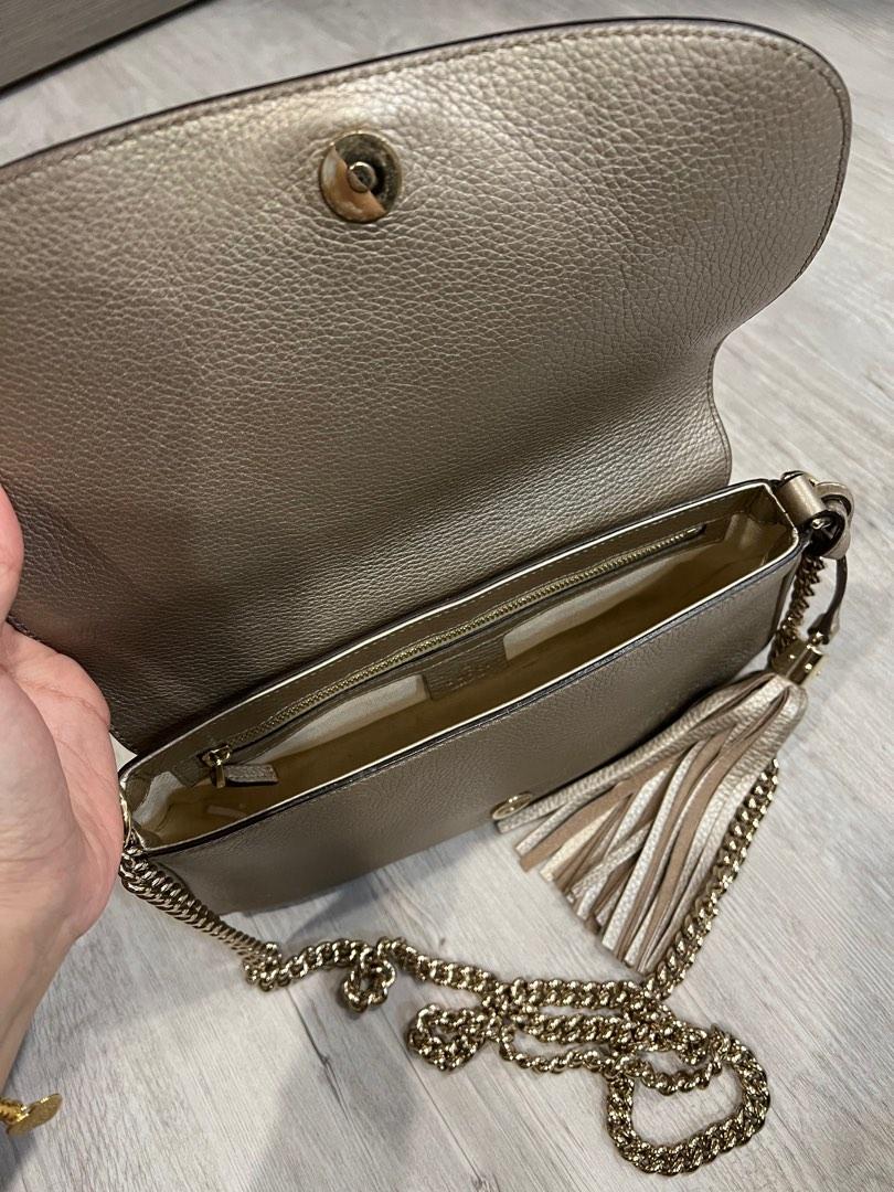 Gucci soho chain clearance crossbody bag leather medium