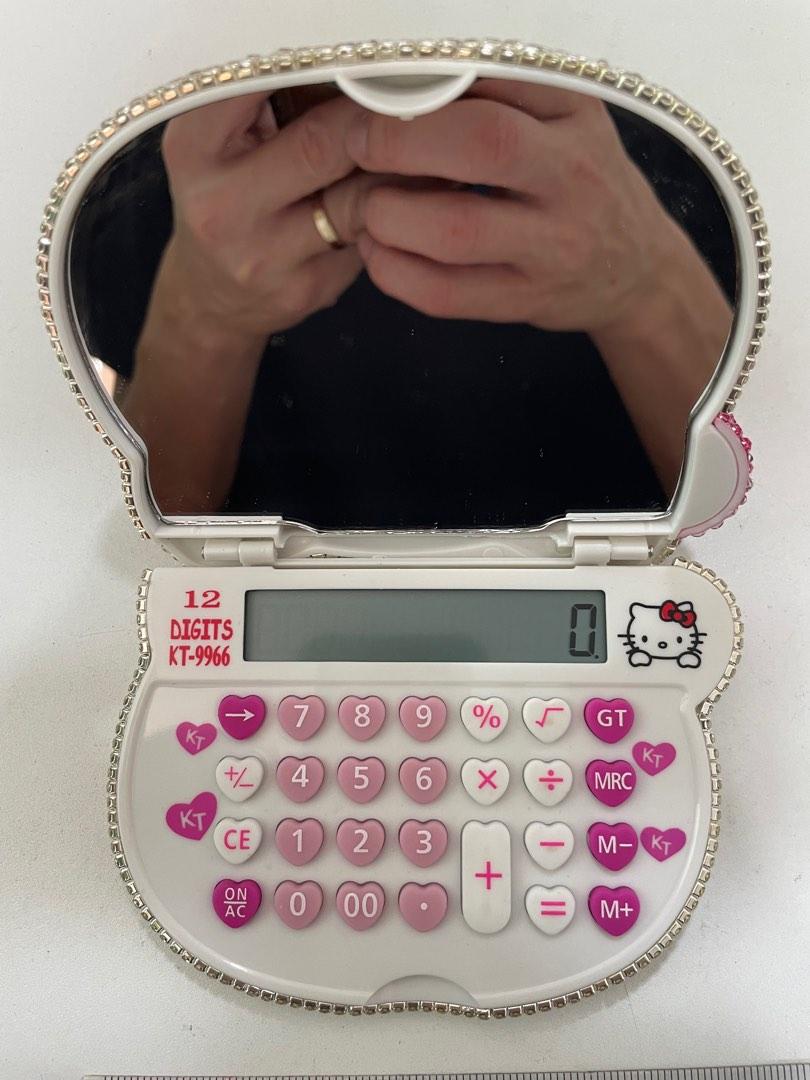 Hello Kitty Mirror + calculator, Hobbies & Toys, Stationery & Craft ...