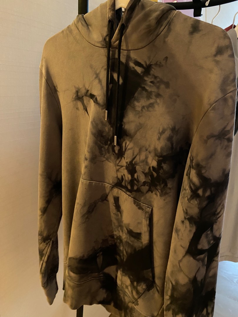 Helmut Lang tie dye logo hoodie