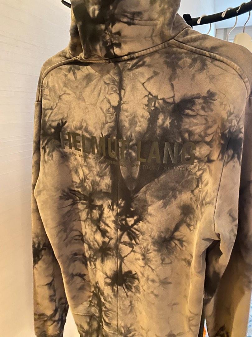 Helmut Lang tie dye logo hoodie
