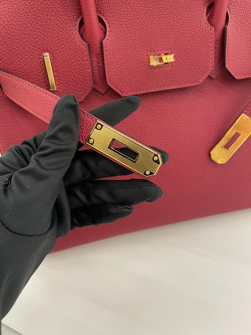 Hermès Birkin 30 Togo Leather Rouge Grenat À 2017