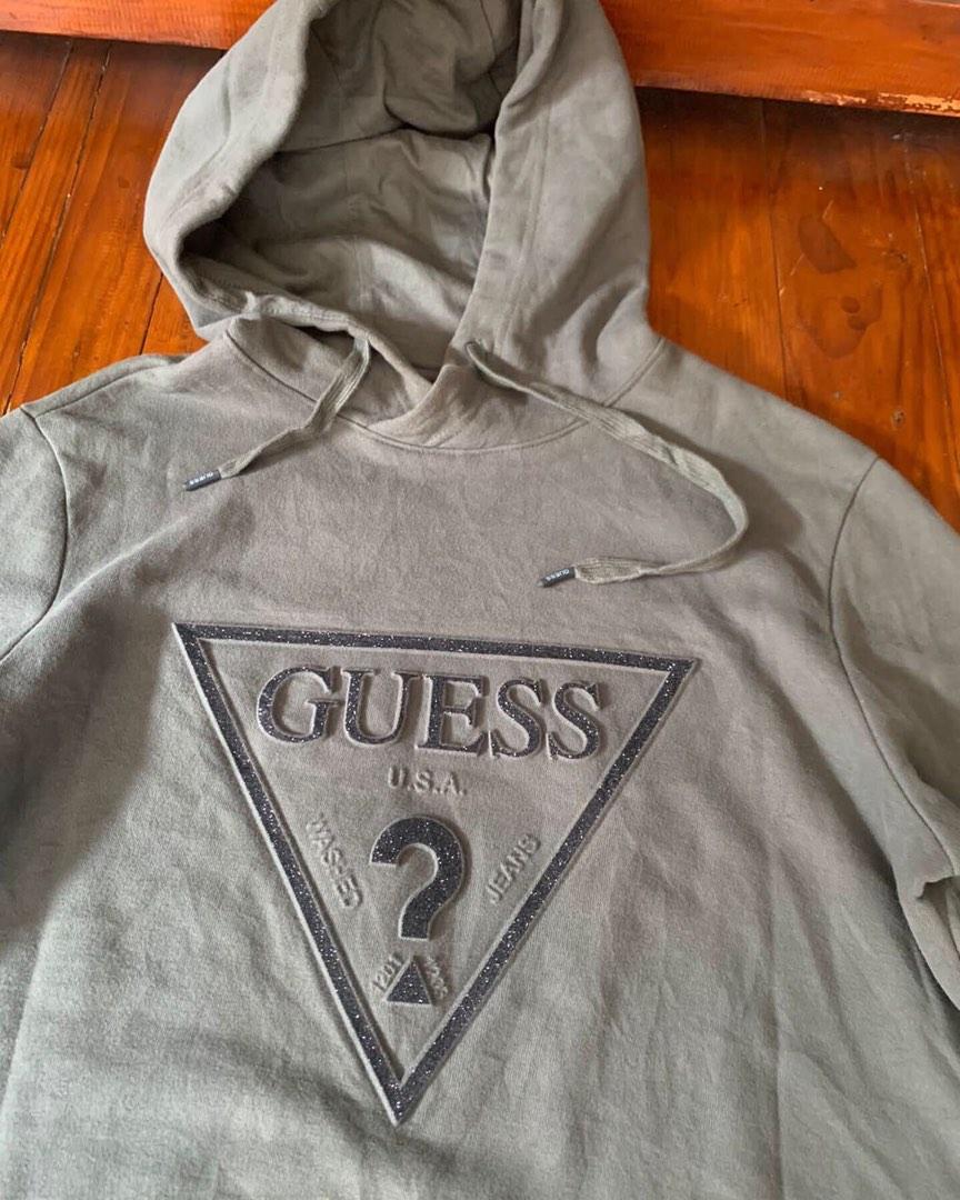 Hoodie Guess Original Fesyen Pria Pakaian Lainnya di Carousell