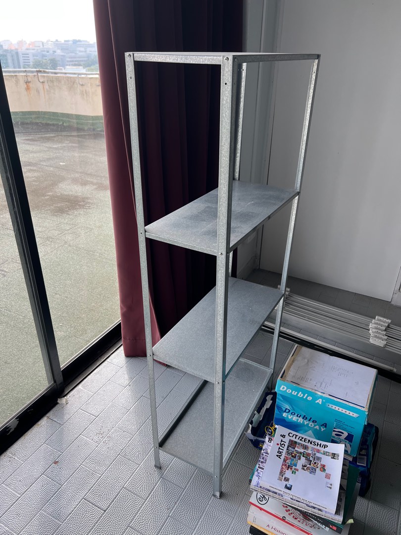 Ikea galvanised rack, Furniture & Home Living, Furniture, Shelves ...