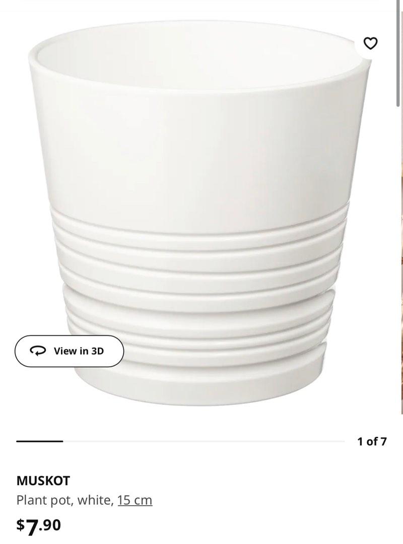 ikea muskot pot 15cm (ceramic vase), Furniture & Home Living, Gardening ...