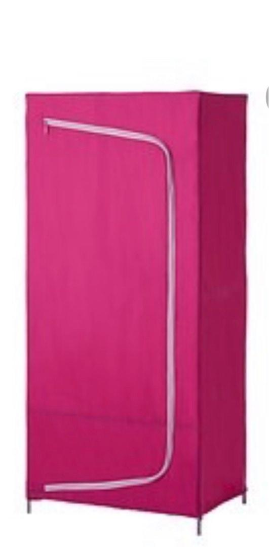 Ikea pink fabric cupboard, Furniture & Home Living, Furniture, Shelves