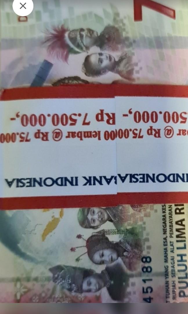 Last Lot No More 75000 INDONESIA 75 000 Rupiah New 2020 Commemorative last-lot-no-more-75000-indonesia-75-000-rupiah-new-2020-commemorative