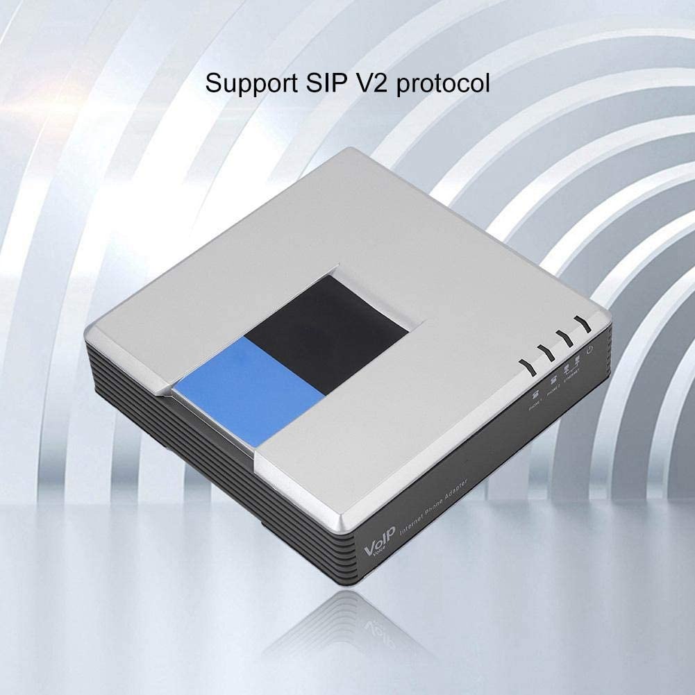Voip Phone Adapter, VoIP Gateway Phone 2 Ports