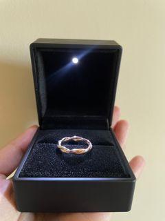 Intertwined 14k Rose Gold Ring Size 6
