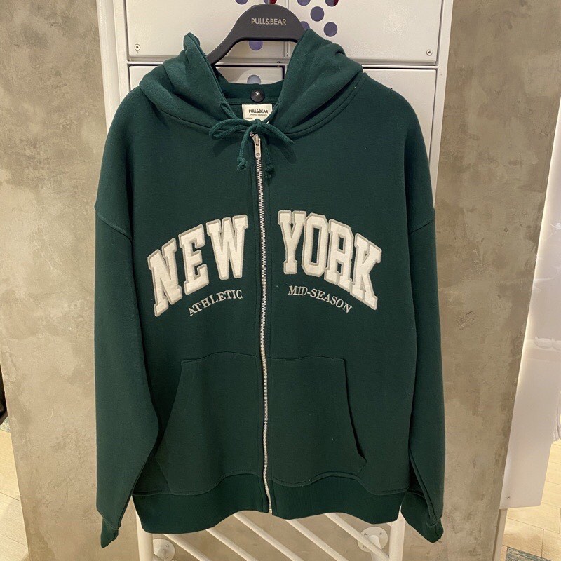 Hoodie zipper online pull and bear