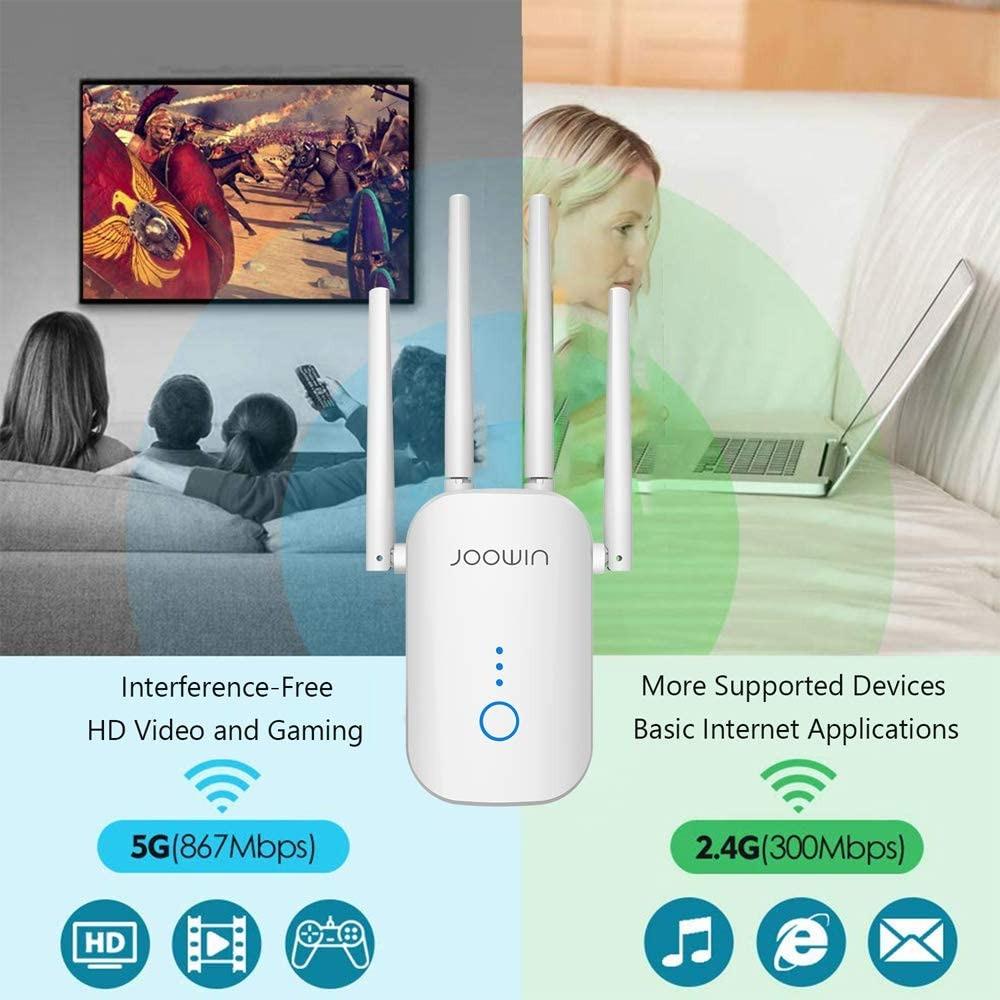 Joowin wifi repetidor 1200mbps 2.4 ghz y 5ghz discount
