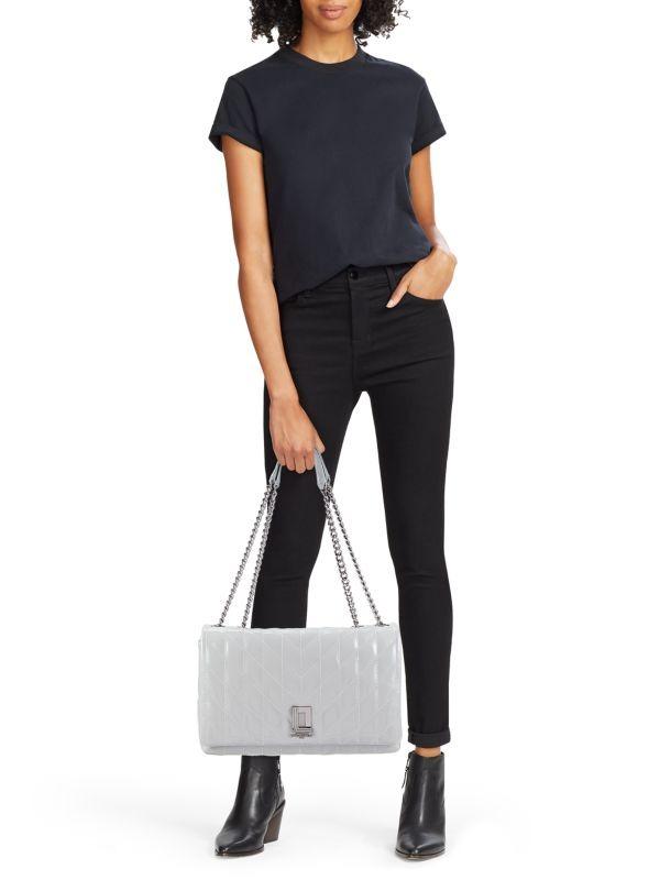 Karl Lagerfeld Paris Lafayette Leather Shoulder Bag (Multiple Colours