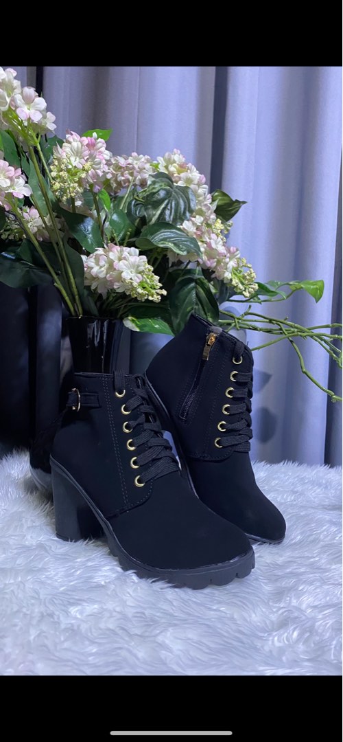 Korean boots, Women's Fashion, Footwear, Boots on Carousell