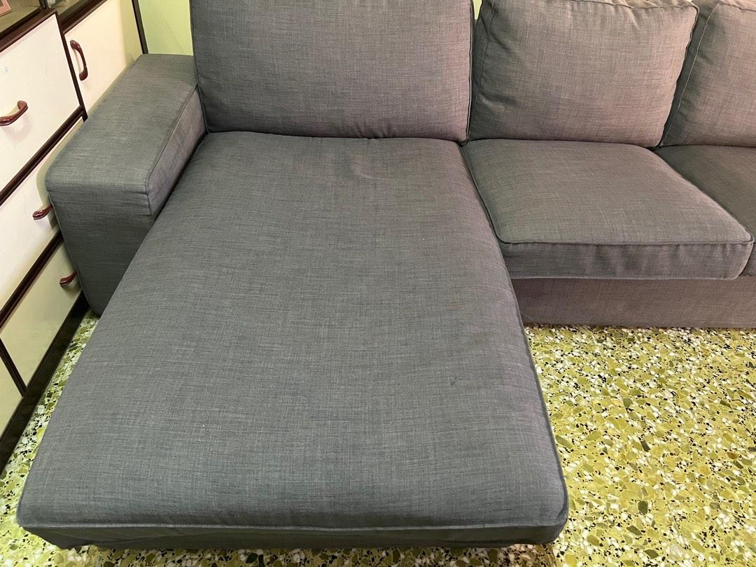 L shape sofa(Grey Color), Furniture & Home Living, Furniture, Sofas on