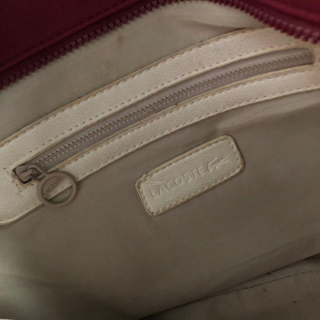 Lacoste maroon tote bag, Women's Fashion, Bags & Wallets, Tote Bags on