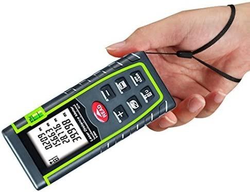 Laser Distance Meter 40m, Portable Handle Digital Measure Tool Range ...