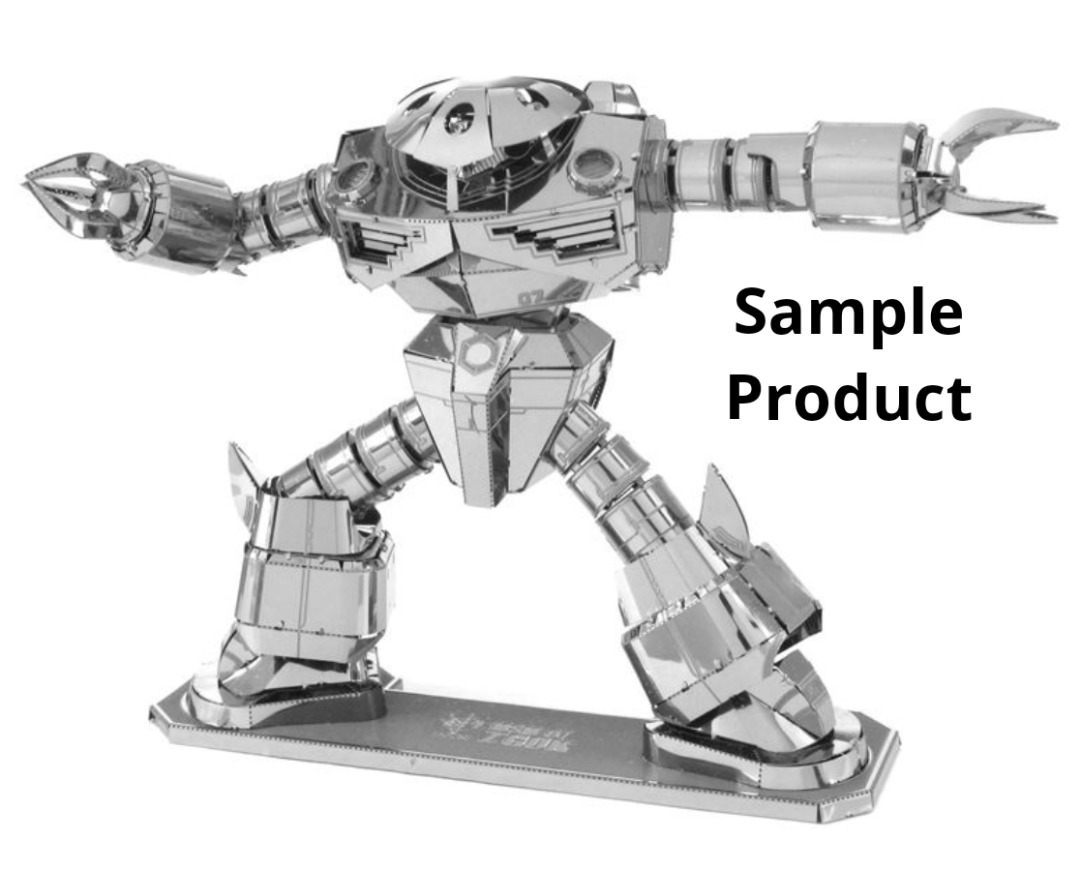 Laser Etching Steel Model 3D Gundam Z'Gok MSM07, Hobbies & Toys, Toys