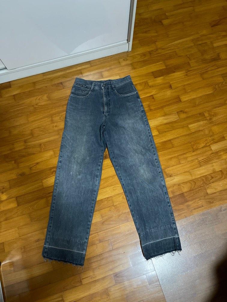 Vintage-Inspired Loose Fit Denim Trousers for Men