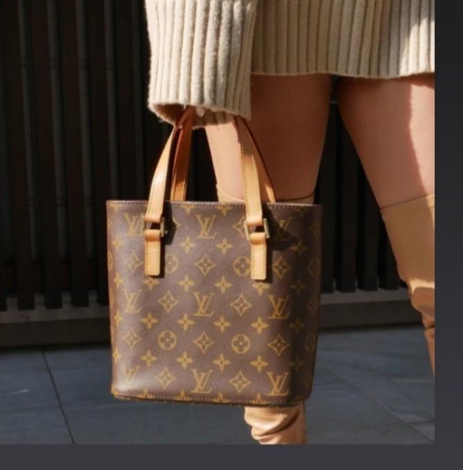 Louis Vuitton Vavin Damier Ebene PM Canvas Leather Shoulder Bag