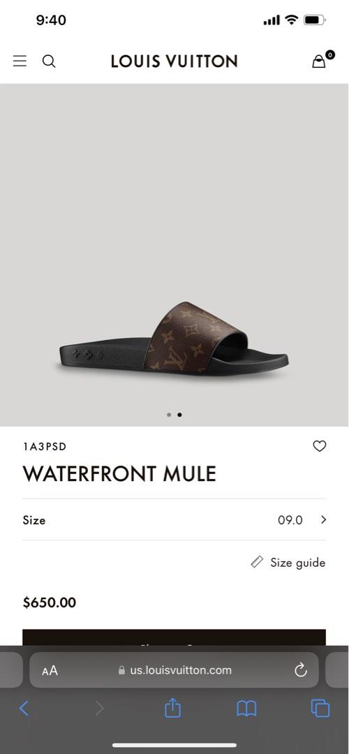 Louis Vuitton Waterfront Mule Monogram Men's - 1A3PSD - US