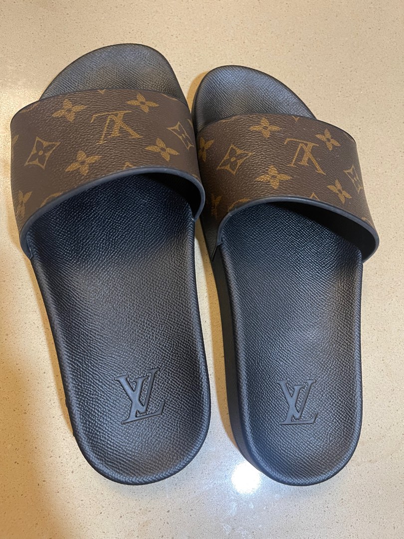 Louis Vuitton Waterfront Mule Monogram Rubber Brown For Men LV 1A3PSD in  2023