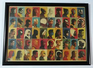 Marvel Super Heroes and Villains Art Print Framed Poster