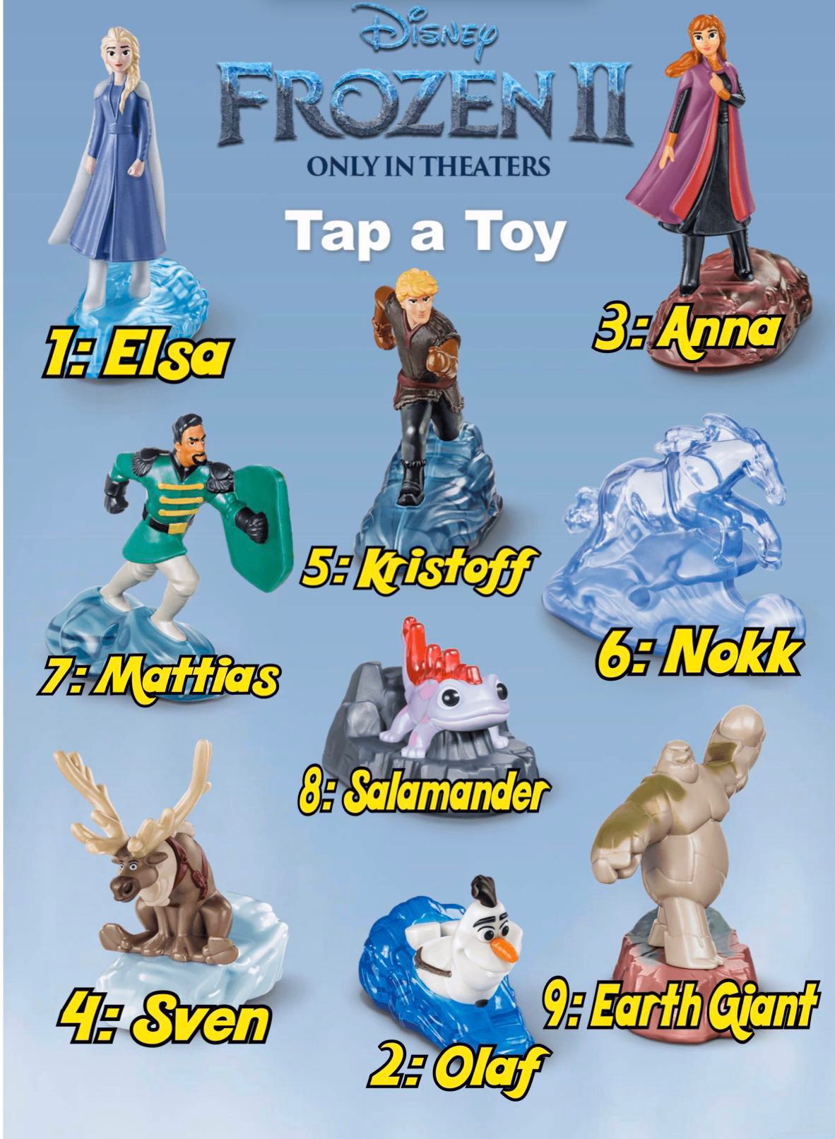 Frozen 2 outlet happy meal