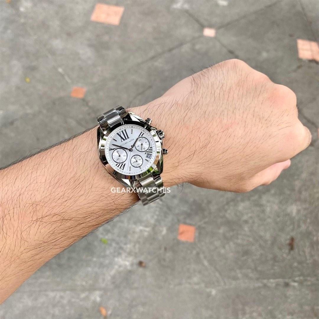 Michael kors clearance mini bradshaw silver