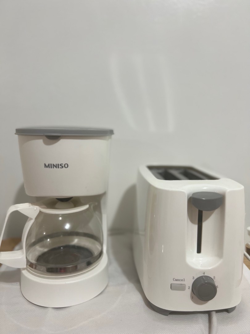 MINISO Coffee Maker & Bread toaster Bundle, Furniture & Home Living
