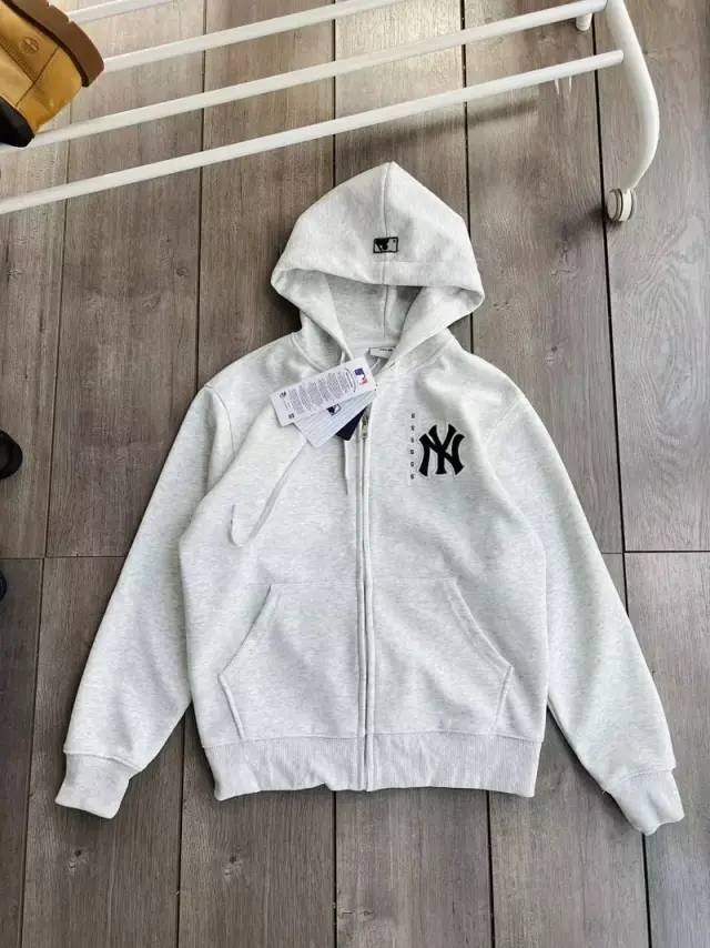 MLB Basic Medium Logo Hood Zip-Up hoodie sweatshirt NEW YORK
