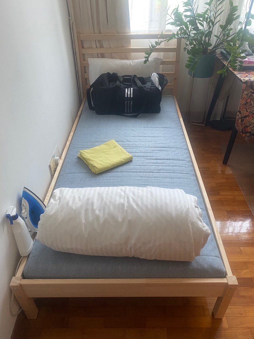 New IKEA bed and mattress, Furniture & Home Living, Furniture, Bed